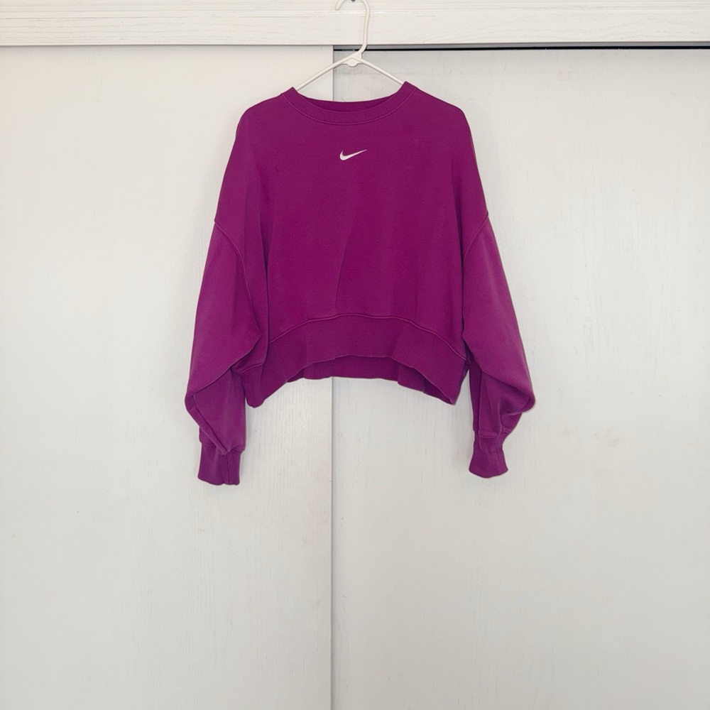 Nike Magenta Sweatshirt with White Logo